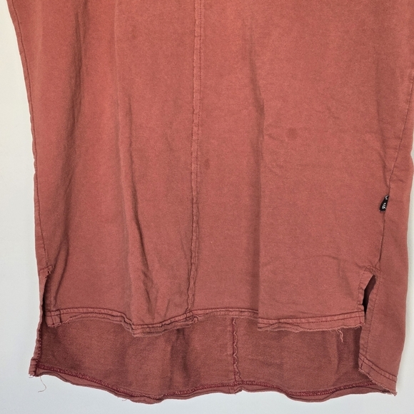 CSG Champs Sports Gear Rust Tunic Top Shirt Dress Boho Lagenlook Women's Large - Picture 11 of 11